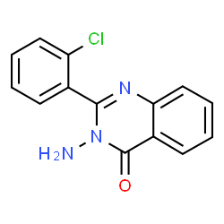 ChemSpider 2D Image | 3-Amino-2-(2-chlorophenyl)-4(3H)-quinazolinone | C14H10ClN3O