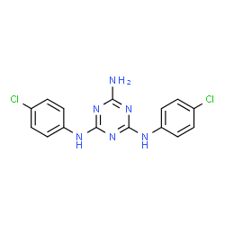ChemSpider 2D Image | N~2~,N~4~-Bis(4-chlorophenyl)-1,3,5-triazine-2,4,6-triamine | C15H12Cl2N6