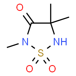 ChemSpider 2D Image | 2,4,4-Trimethyl-1,2,5-thiadiazolidin-3-one 1,1-dioxide | C5H10N2O3S
