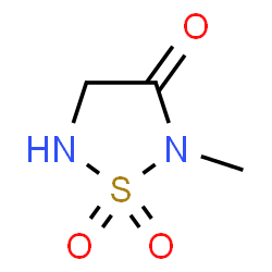 ChemSpider 2D Image | 2-Methyl-1,2,5-thiadiazolidin-3-one 1,1-dioxide | C3H6N2O3S