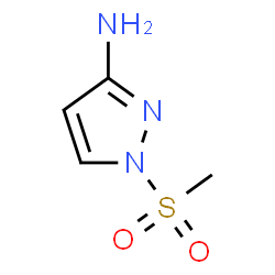 ChemSpider 2D Image | 1-(Methylsulfonyl)-1H-pyrazol-3-amine | C4H7N3O2S