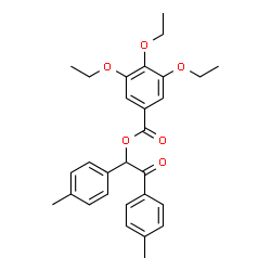 ChemSpider 2D Image | 1,2-Bis(4-methylphenyl)-2-oxoethyl 3,4,5-triethoxybenzoate | C29H32O6
