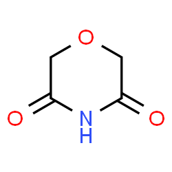 ChemSpider 2D Image | 3,5-Morpholinedione | C4H5NO3