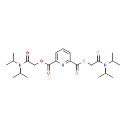 ChemSpider 2D Image | Bis[2-(diisopropylamino)-2-oxoethyl] 2,6-pyridinedicarboxylate | C23H35N3O6