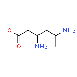 ChemSpider 2D Image | 3,5-Diaminohexanoic acid | C6H14N2O2