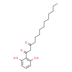 ChemSpider 2D Image | 1-(2,6-Dihydroxyphenyl)-1,3-tetradecanedione | C20H30O4