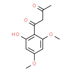 ChemSpider 2D Image | 1-(2-Hydroxy-4,6-dimethoxyphenyl)-1,3-butanedione | C12H14O5