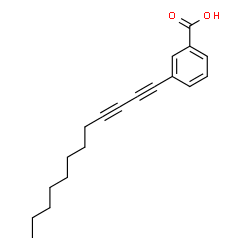 ChemSpider 2D Image | 3-(1,3-Dodecadiyn-1-yl)benzoic acid | C19H22O2