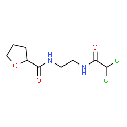 ChemSpider 2D Image | N-{2-[(Dichloroacetyl)amino]ethyl}tetrahydro-2-furancarboxamide | C9H14Cl2N2O3