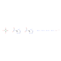 ChemSpider 2D Image | Cobalt(3+) perchlorate 5-nitrotetrazol-1-ide ammoniate (1:1:2:4) | C2H12ClCoN14O8