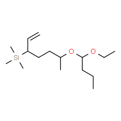ChemSpider 2D Image | [6-(1-Ethoxybutoxy)-1-hepten-3-yl](trimethyl)silane | C16H34O2Si