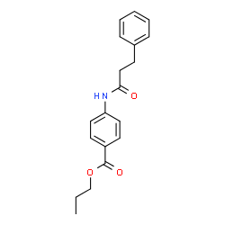 ChemSpider 2D Image | Propyl 4-[(3-phenylpropanoyl)amino]benzoate | C19H21NO3