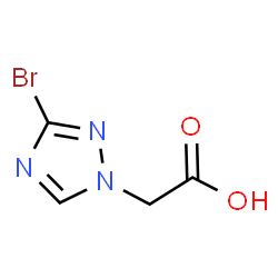 ChemSpider 2D Image | 2-(3-Bromo-1H-1,2,4-triazol-1-yl)acetic acid | C4H4BrN3O2