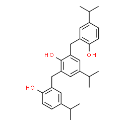 ChemSpider 2D Image | 2,6-Bis(2-hydroxy-5-isopropylbenzyl)-4-isopropylphenol | C29H36O3