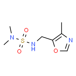 ChemSpider 2D Image | N,N-Dimethyl-N'-[(4-methyl-1,3-oxazol-5-yl)methyl]sulfuric diamide | C7H13N3O3S