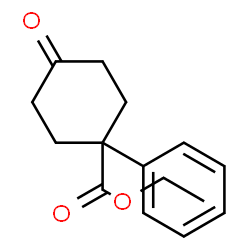 ChemSpider 2D Image | Ethyl 4-oxo-1-phenylcyclohexanecarboxylate | C15H18O3