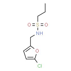 ChemSpider 2D Image | N-[(5-Chloro-2-furyl)methyl]-1-propanesulfonamide | C8H12ClNO3S