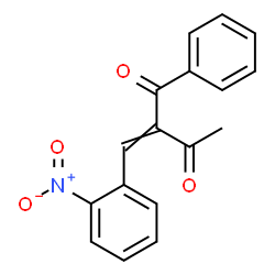 ChemSpider 2D Image | 2-(2-Nitrobenzylidene)-1-phenyl-1,3-butanedione | C17H13NO4