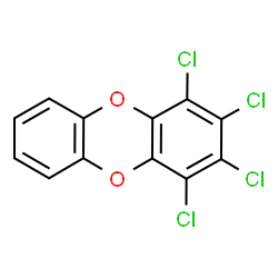 ChemSpider 2D Image | 1,2,3,4-Tetrachlorooxanthrene | C12H4Cl4O2