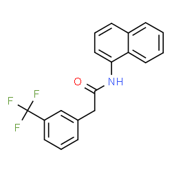 ChemSpider 2D Image | N-(1-Naphthyl)-2-[3-(trifluoromethyl)phenyl]acetamide | C19H14F3NO