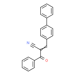 ChemSpider 2D Image | 2-Benzoyl-3-(4-biphenylyl)acrylonitrile | C22H15NO