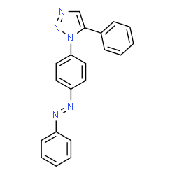 ChemSpider 2D Image | 5-Phenyl-1-{4-[(E)-phenyldiazenyl]phenyl}-1H-1,2,3-triazole | C20H15N5