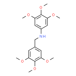 ChemSpider 2D Image | 3,4,5-Trimethoxy-N-(3,4,5-trimethoxybenzyl)aniline | C19H25NO6