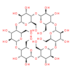 ChemSpider 2D Image | (1S,3R,5R,6S,8R,10R,11S,13R,15R,16S,18R,20R,21S,23R,25R,26S,28R,30R,31S,32S,33S,34S,35S,36S,37S,38S,39S,40S,41S,42S)-5,10,15,20,25,30-Hexakis(hydroxymethyl)-2,4,7,9,12,14,17,19,22,24,27,29-dodecaoxahe
ptacyclo[26.2.2.2~3,6~.2~8,11~.2~13,16~.2~18,21~.2~23,26~]dotetracontane-31,32,33,34,35,36,37,38,39,40,41,42-dodecol | C36H60O30