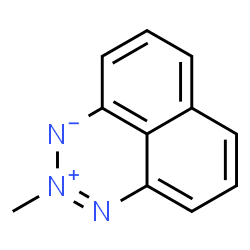 ChemSpider 2D Image | 2-Methylnaphtho[1,8-de][1,2,3]triazin-2-ium-1-ide | C11H9N3