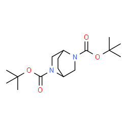 ChemSpider 2D Image | 2,5-di-tert-butyl 2,5-diazabicyclo[2.2.2]octane-2,5-dicarboxylate | C16H28N2O4
