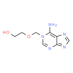 ChemSpider 2D Image | 2-((6-Amino-1H-purin-1-yl)methoxy)ethanol | C8H11N5O2
