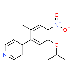 ChemSpider 2D Image | 4-(5-Isopropoxy-2-methyl-4-nitrophenyl)pyridine | C15H16N2O3