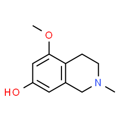 ChemSpider 2D Image | 5-Methoxy-2-methyl-1,2,3,4-tetrahydro-7-isoquinolinol | C11H15NO2