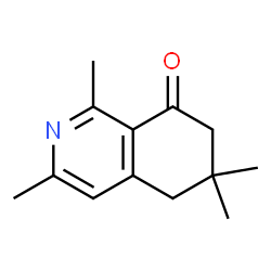 ChemSpider 2D Image | 1,3,6,6-Tetramethyl-6,7-dihydro-8(5H)-isoquinolinone | C13H17NO