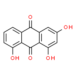 ChemSpider 2D Image | 1,3,8-Trihydroxyanthraquinone | C14H8O5