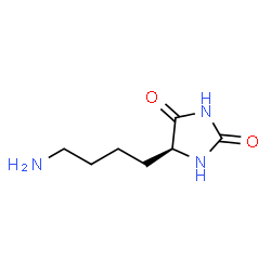 ChemSpider 2D Image | (5S)-5-(4-Aminobutyl)-2,4-imidazolidinedione | C7H13N3O2