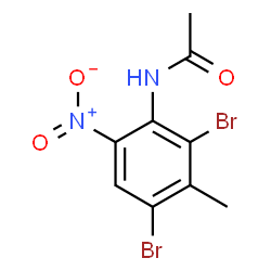 ChemSpider 2D Image | N-(2,4-Dibromo-3-methyl-6-nitrophenyl)acetamide | C9H8Br2N2O3