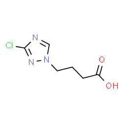 ChemSpider 2D Image | 4-(3-chloro-1,2,4-triazol-1-yl)butanoic acid | C6H8ClN3O2