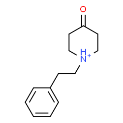 ChemSpider 2D Image | 4-Oxo-1-(2-phenylethyl)piperidinium | C13H18NO