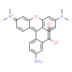 ChemSpider 2D Image | 5-Aminotetramethyl rhodamine | C24H23N3O3