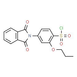 ChemSpider 2D Image | 2-PROPOXY-4-(N-PHTHALIMIDINYL)BENZENE- | C17H14ClNO5S