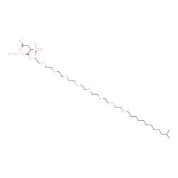 ChemSpider 2D Image | Disodium 40-methyl-4-oxo-3-sulfonato-5,8,11,14,17,20,23,26,29-nonaoxahentetracontan-1-oate | C33H62Na2O15S