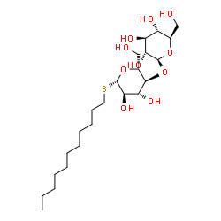 ChemSpider 2D Image | Undecyl 4-O-beta-D-glucopyranosyl-1-thio-beta-D-glucopyranoside | C23H44O10S