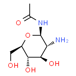 ChemSpider 2D Image | N-Acetyl-2-amino-2-deoxy-beta-D-glucopyranosylamine | C8H16N2O5