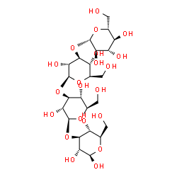 ChemSpider 2D Image | beta-D-Glucopyranosyl-(1->3)-beta-D-glucopyranosyl-(1->3)-beta-D-glucopyranosyl-(1->3)-beta-D-glucopyranose | C24H42O21
