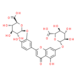 ChemSpider 2D Image | Luteolin 7,3-di-O-glucuronide | C27H26O18