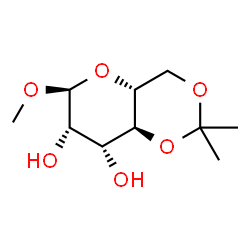 ChemSpider 2D Image | Methyl 4,6-O-isopropylidene-alpha-D-mannopyranoside | C10H18O6