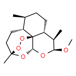 ChemSpider 2D Image | (1S,4R,5S,8R,9R,10S,12R,13S)-10-Methoxy-1,5,9-trimethyl-11,14,15,16-tetraoxatetracyclo[10.3.1.0~4,13~.0~8,13~]hexadecane | C16H26O5