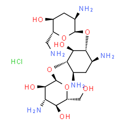 ChemSpider 2D Image | TOBRAMYCIN HYDROCHLORIDE | C18H38ClN5O9