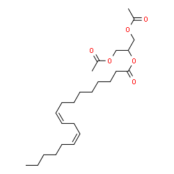 ChemSpider 2D Image | GLYCERYL DIACETATE 2-LINOLEATE | C25H42O6
